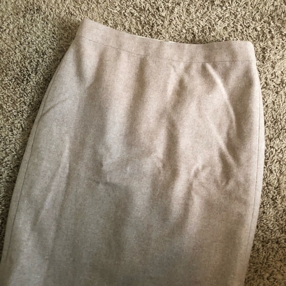 J. CREW The Pencil Skirt Tan Wool Skirt - Picture 5 of 7